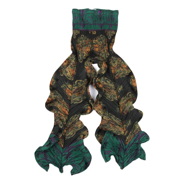 PLEATS PLEASE Graphic Print Wave Pants K-169612_002