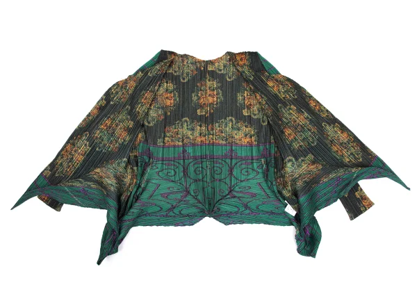 PLEATS PLEASE Graphic Print Wave Cardigan & Pants K-169613_009