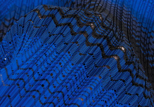 PLEATS PLEASE Gradient Stripe Mesh T Shirt K-169614_011