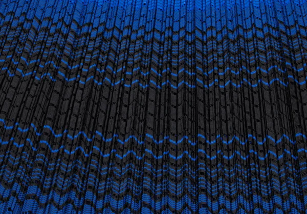 PLEATS PLEASE Gradient Stripe Mesh Flare Skirt K-169615_008