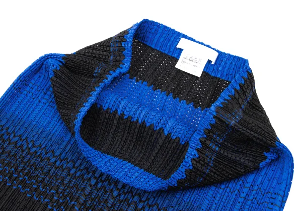 PLEATS PLEASE Gradient Stripe Mesh T Shirt & Skirt K-169616_013