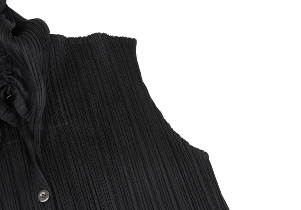 PLEATS PLEASE Gather Collar Sleeveless Shirt K-169617_007