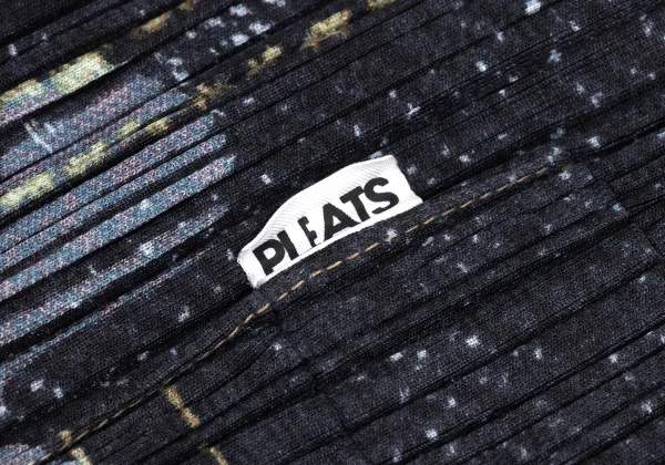 PLEATS PLEASE Denim Transfer Print Sleeveless Dress K-169619_007