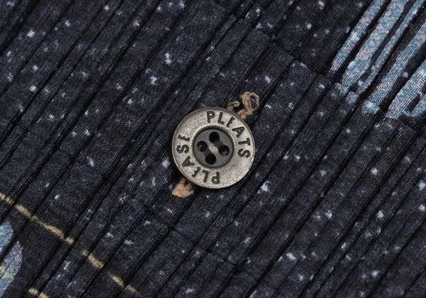 PLEATS PLEASE Denim Transfer Print Sleeveless Dress K-169619_008