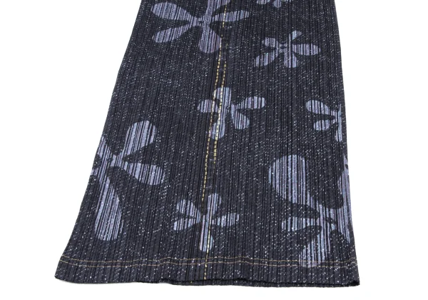 PLEATS PLEASE Denim Transfer Print Sleeveless Dress K-169619_010