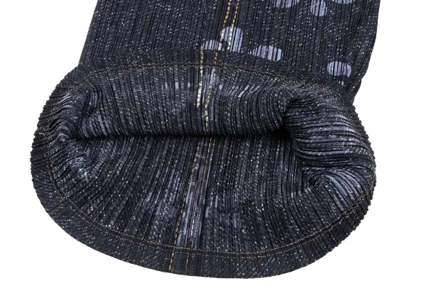 PLEATS PLEASE Denim Transfer Print Sleeveless Dress K-169619_012