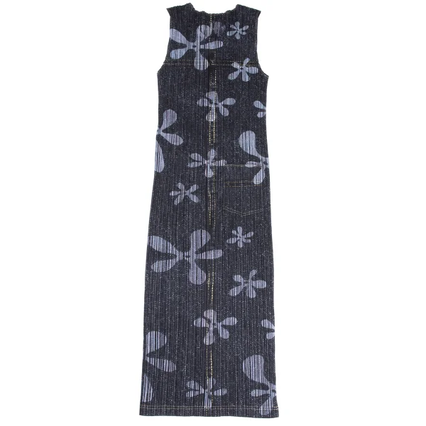 PLEATS PLEASE Denim Transfer Print Sleeveless Dress K-169619_013