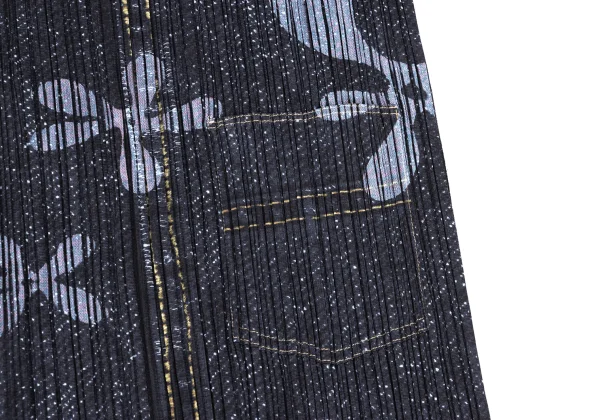 PLEATS PLEASE Denim Transfer Print Sleeveless Dress K-169619_014