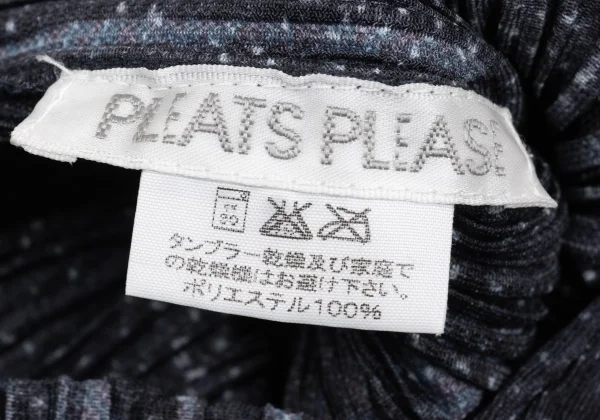 PLEATS PLEASE Denim Transfer Print Sleeveless Dress K-169619_017