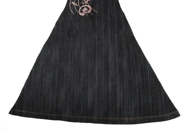 PLEATS PLEASE Musical Note Print Sleeveless Dress K-169620_008