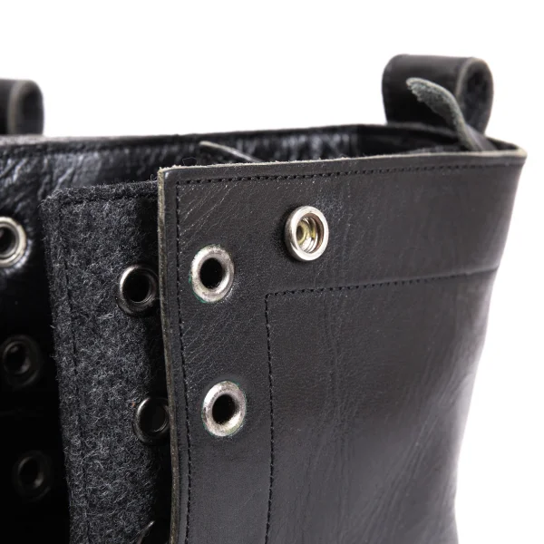 Y's Felt Layered Leather Boots K-169625_004