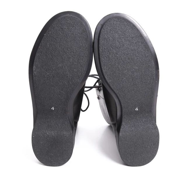 Y's Felt Layered Leather Boots K-169625_014