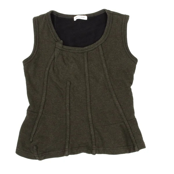 COMME des GARCONS Cotton Outseam Sleeveless Sweatshirt K-169631_002