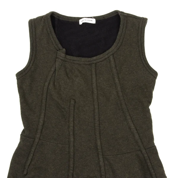 COMME des GARCONS Cotton Outseam Sleeveless Sweatshirt K-169631_003