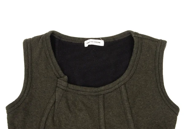 COMME des GARCONS Cotton Outseam Sleeveless Sweatshirt K-169631_004