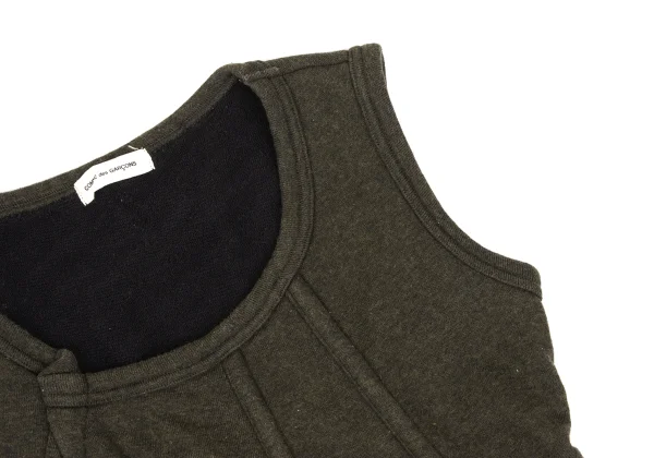 COMME des GARCONS Cotton Outseam Sleeveless Sweatshirt K-169631_005