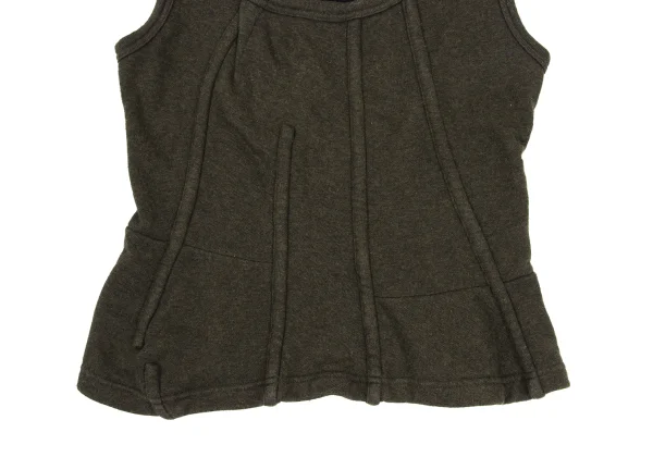 COMME des GARCONS Cotton Outseam Sleeveless Sweatshirt K-169631_006