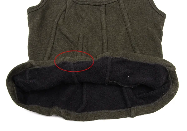 COMME des GARCONS Cotton Outseam Sleeveless Sweatshirt K-169631_007