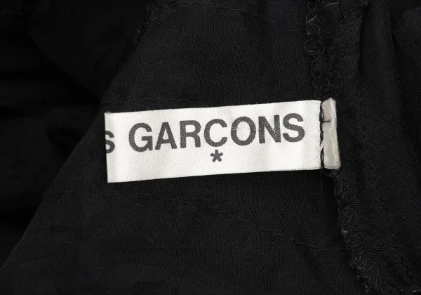 COMME des GARCONS Front Ruffle Taped Sheer Top K-169633_012