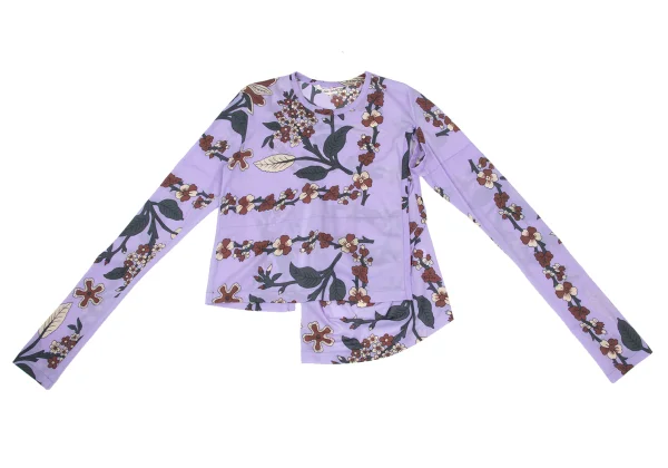 COMME des GARCONS Front Opening Design Botanical Printed T-shirt K-169634_002