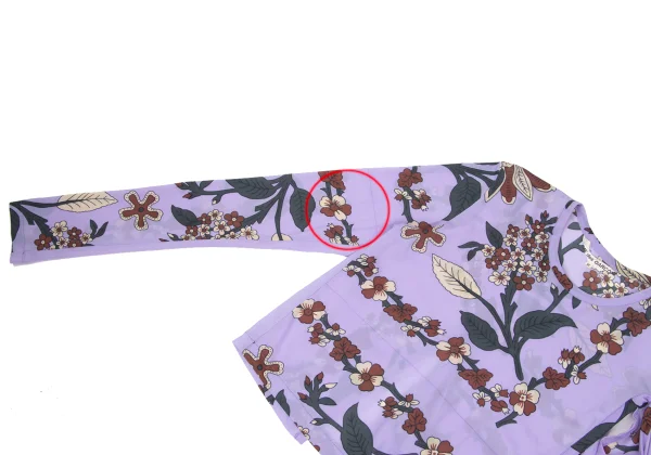 COMME des GARCONS Front Opening Design Botanical Printed T-shirt K-169634_007