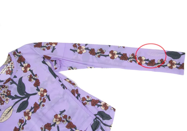 COMME des GARCONS Front Opening Design Botanical Printed T-shirt K-169634_009