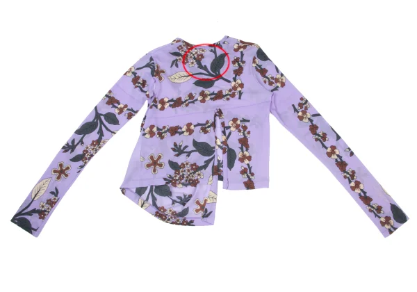 COMME des GARCONS Front Opening Design Botanical Printed T-shirt K-169634_016