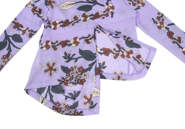 COMME des GARCONS Front Opening Design Botanical Printed T-shirt K-169634_018