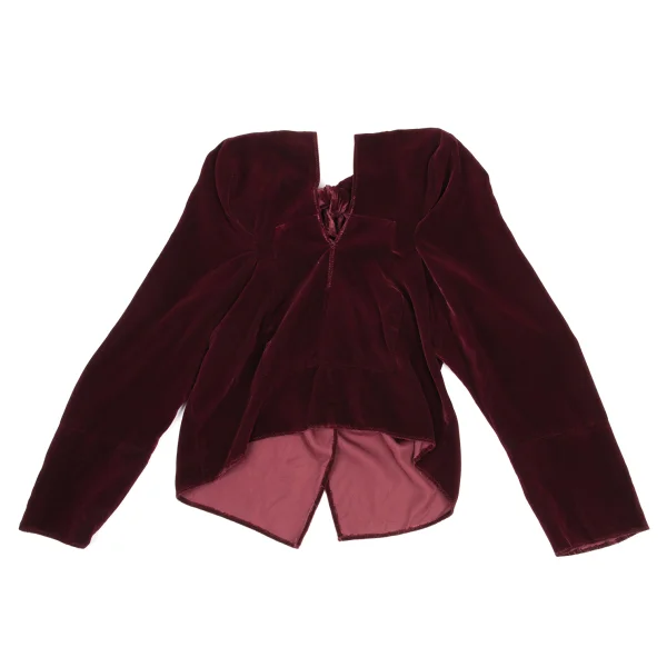 COMME des GARCONS Velvet Knot Design Blouse K-169636_002