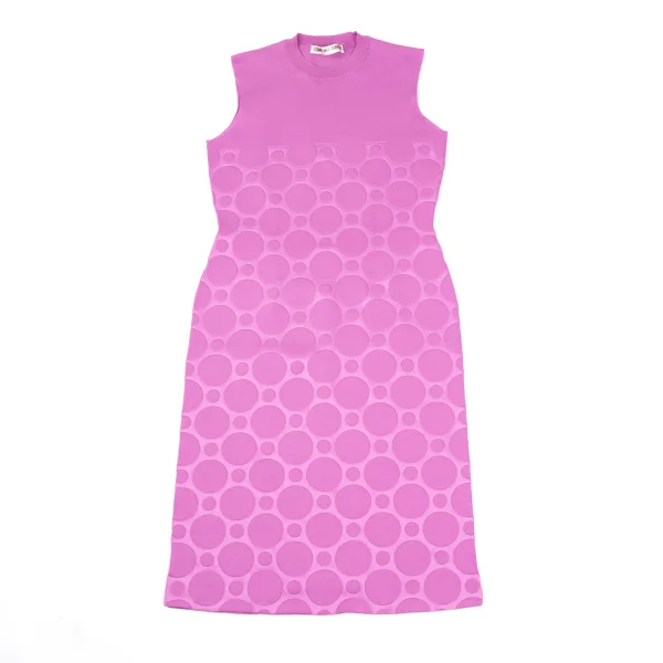 COMME des GARCONS Poly Dot Jacquard Sleeveless Knit Tunic K-169638_002