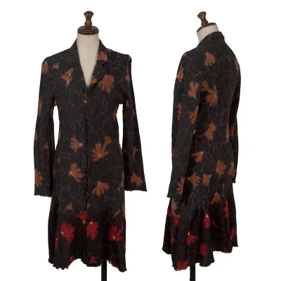 COMME des GARCONS Discharge Print Graphic Cutting Long Jacket