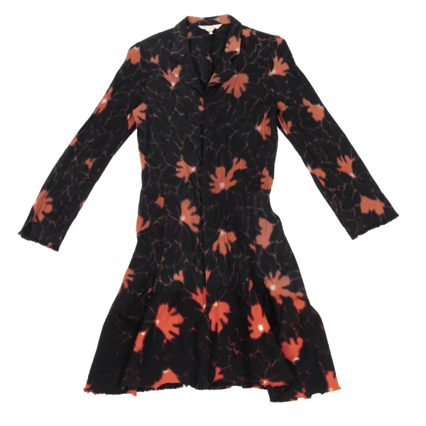 COMME des GARCONS Discharge Print Graphic Cutting Long Jacket K-169639_002