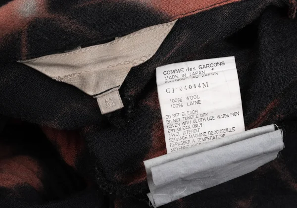 COMME des GARCONS Discharge Print Graphic Cutting Long Jacket K-169639_015