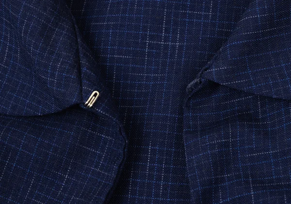 COMME des GARCONS Wool Check Woven Draped Shirt Dress K-169640_006