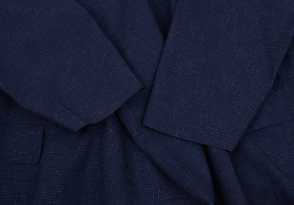 COMME des GARCONS Wool Check Woven Draped Shirt Dress K-169640_010