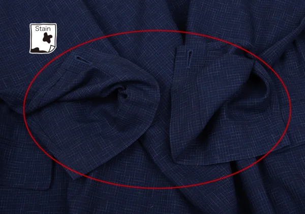 COMME des GARCONS Wool Check Woven Draped Shirt Dress K-169640_011