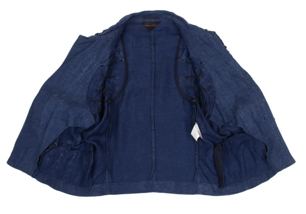 COMME des GARCONS Shirring Sleeve China Button Linen Jacket K-169642_012