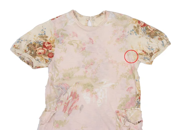 tricot COMME des GARCONS Floral Print Side Pocket T-shirt K-169649_002