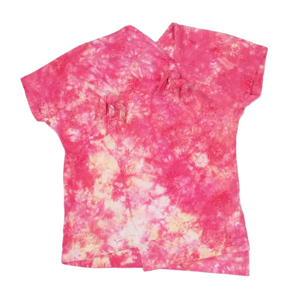 tricot COMME des GARCONS Tie-dye Embroidery Knot Design T-shirt K-169651_002