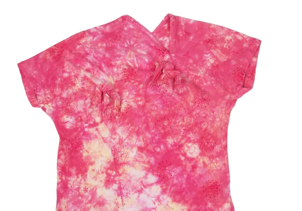 tricot COMME des GARCONS Tie-dye Embroidery Knot Design T-shirt K-169651_003