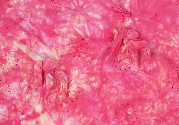 tricot COMME des GARCONS Tie-dye Embroidery Knot Design T-shirt K-169651_005