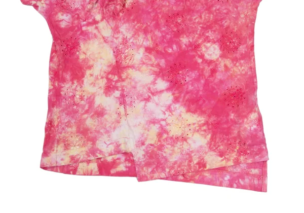 tricot COMME des GARCONS Tie-dye Embroidery Knot Design T-shirt K-169651_007