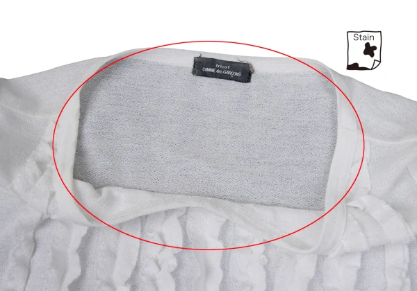 tricot COMME des GARCONS Front Ruffle Taped Sleeveless Top K-169652_004