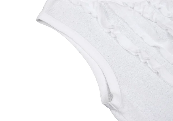 tricot COMME des GARCONS Front Ruffle Taped Sleeveless Top K-169652_005