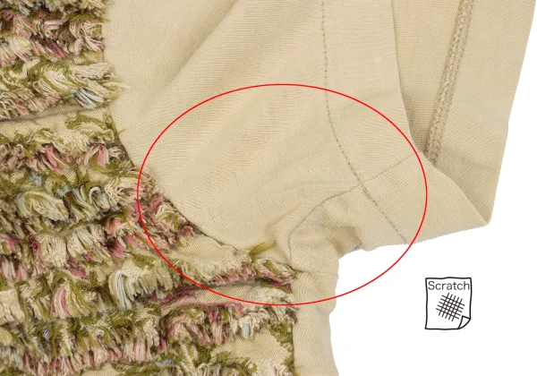 tricot COMME des GARCONS Fringe Tiered T-shirt K-169653_003