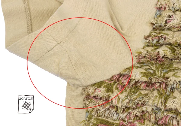 tricot COMME des GARCONS Fringe Tiered T-shirt K-169653_004