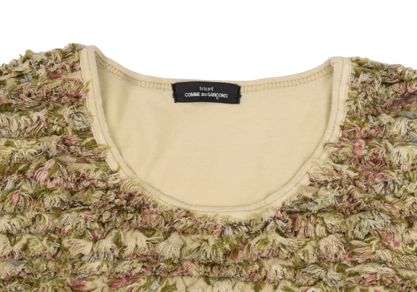 tricot COMME des GARCONS Fringe Tiered T-shirt K-169653_005