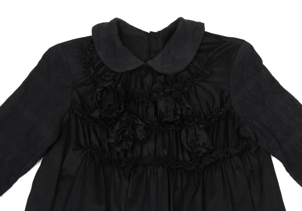 tricot COMME des GARCONS Dyed Cotton Frill Blouse K-169655_003