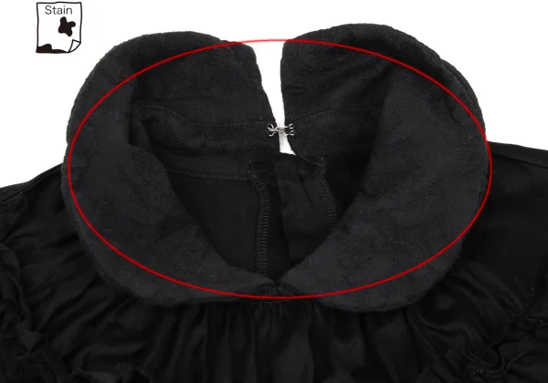 tricot COMME des GARCONS Dyed Cotton Frill Blouse K-169655_005