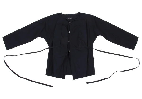tricot COMME des GARCONS Cutting Neck Front String Cardigan K-169656_010